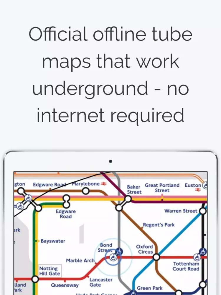 ภาพหน้าจอของ London Tube Map iPad 