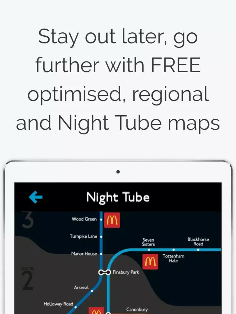 ภาพหน้าจอของ London Tube Map iPad 