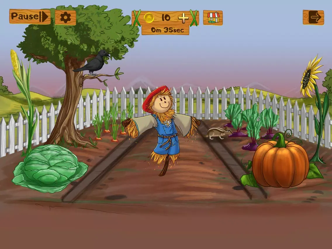 Scarecrow: Garden Defense iPad 應用截圖