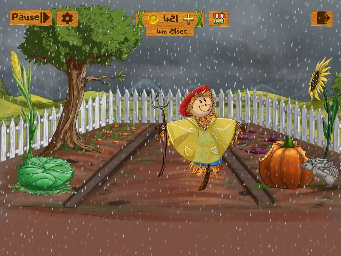 Scarecrow: Garden Defense iPad 應用截圖