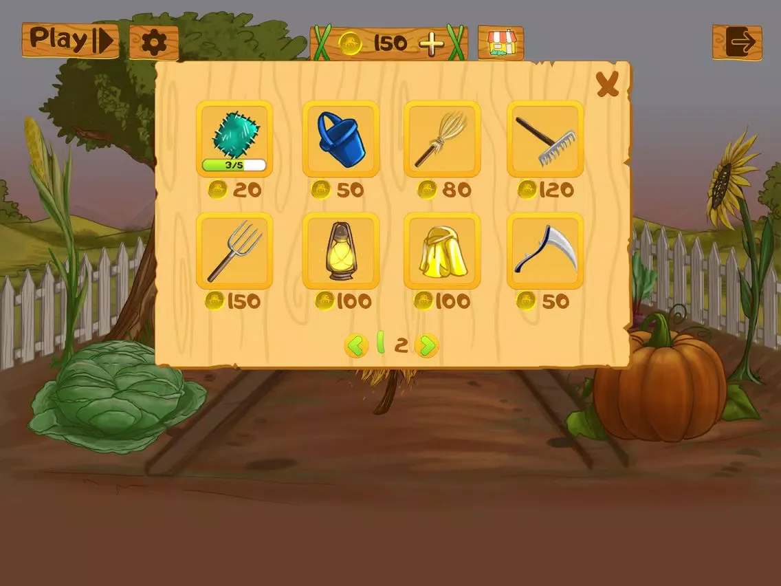 Scarecrow: Garden Defense iPad 應用截圖