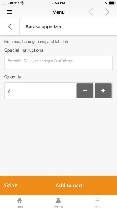 Baraka Halal Food Screenshots