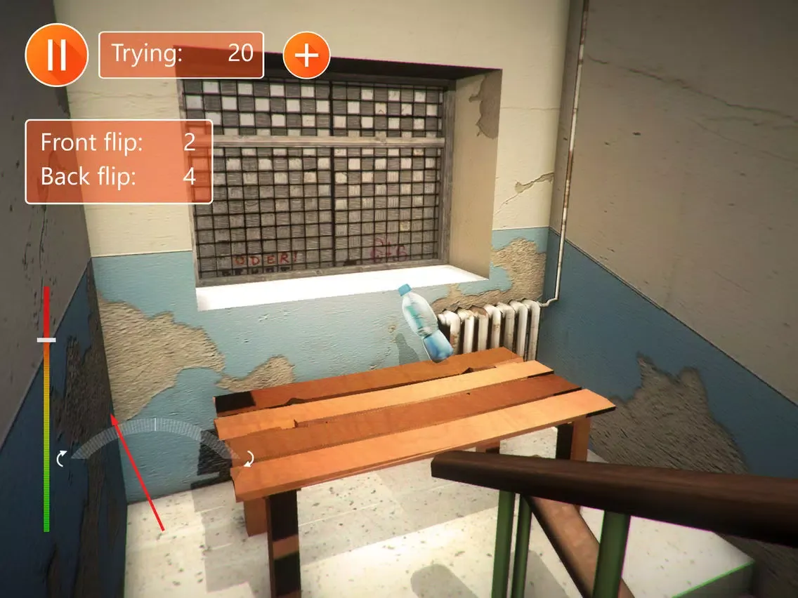 Tangkapan layar Russian Bottle Flip 3D iPad 
