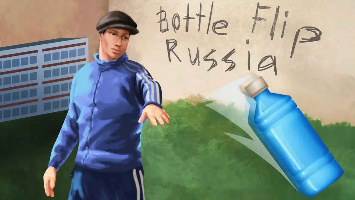 Tangkapan layar Russian Bottle Flip 3D