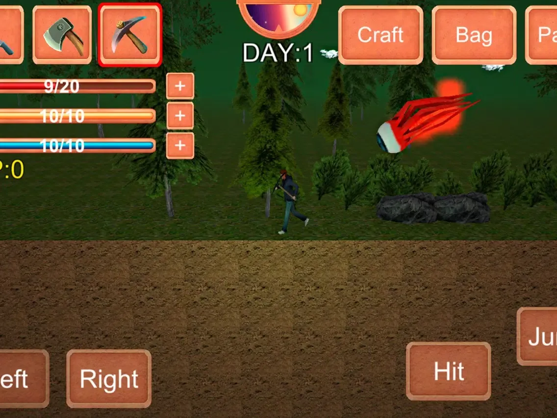 Capturas de tela do Halloween Survival Game iPad 
