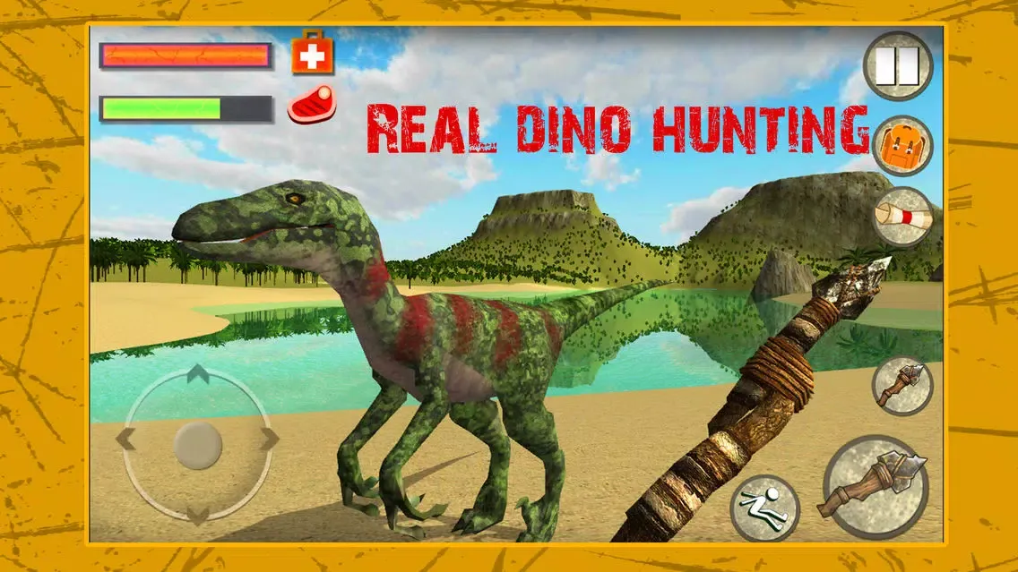 Tangkapan skrin Survival Island 2: Dinosaur Hunter FREE