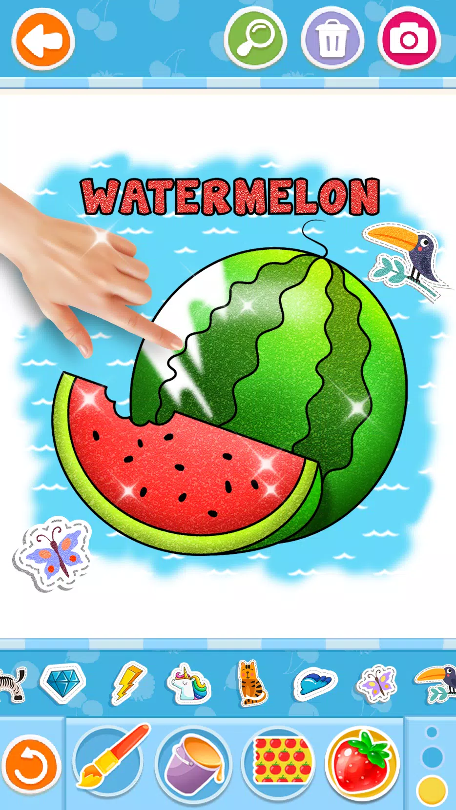 Fruits and Vegetables Coloring Screenshots
