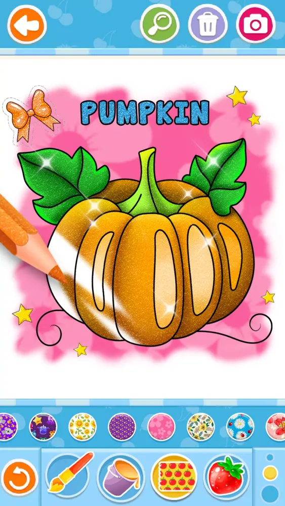 Tangkapan layar Fruits and Vegetables Coloring