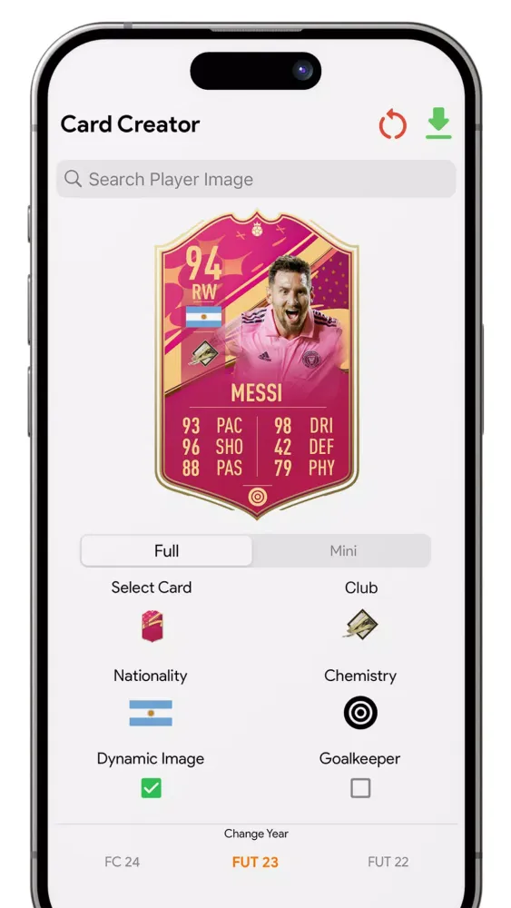 تصاویر FC Card Creator 24