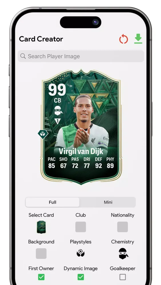 تصاویر FC Card Creator 24