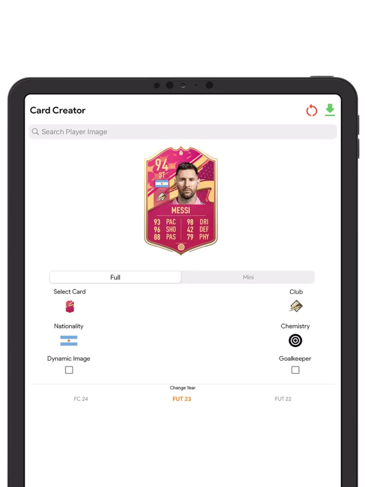 تصاویر FC Card Creator 24