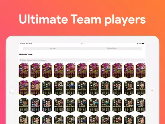 Capturas de tela do FUT 23 Scout: Find New Talents iPad 