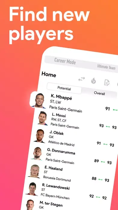 Capturas de tela do FUT 23 Scout: Find New Talents