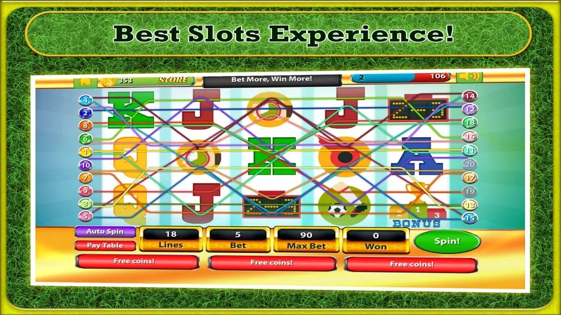 Captures d'écran de Sports Slots