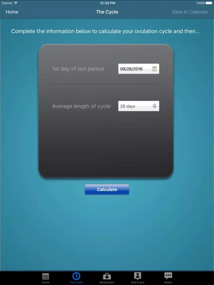 Capturas de pantalla de Fertility App iPad 