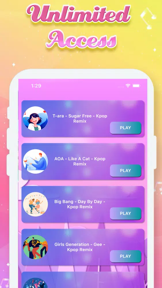 Tangkapan skrin Piano Music Tiles - Pop Songs