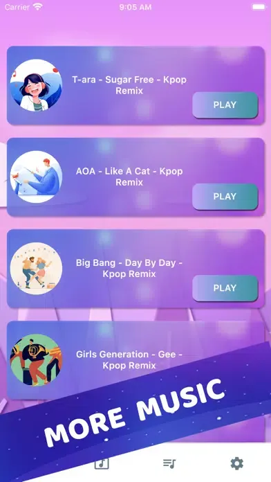 Captures d'écran de Piano Tiles: Tiles Hop 2020