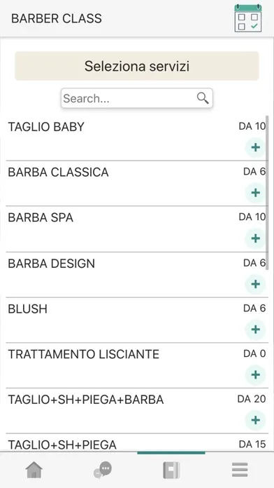 Tangkapan layar Barber Class