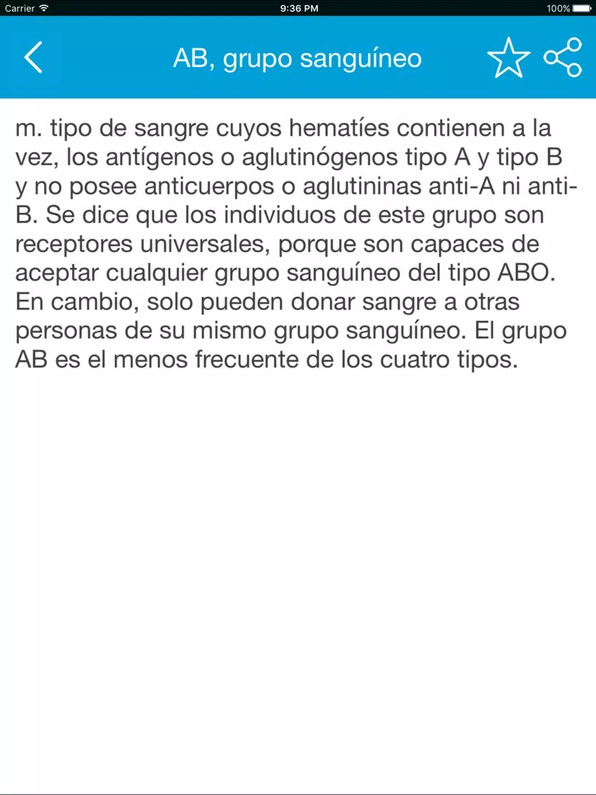 Captures d'écran de Diccionario médico iPad 