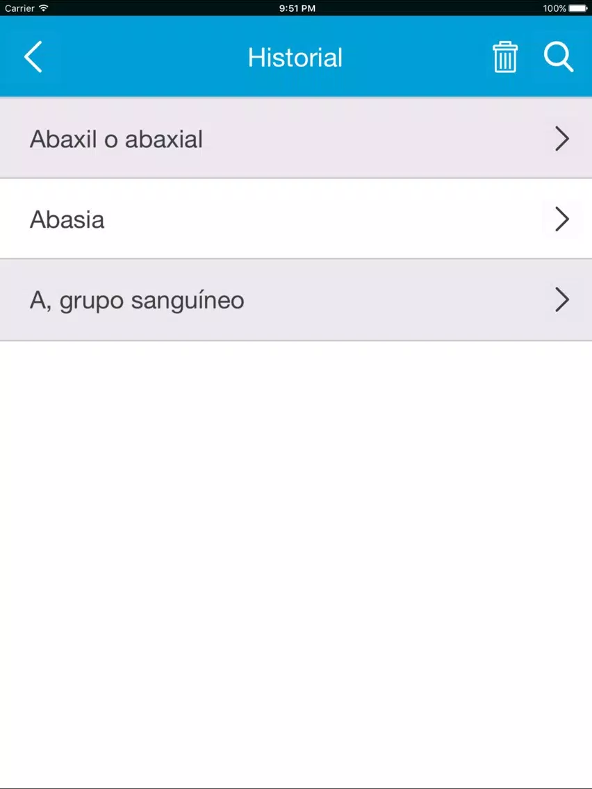 Captures d'écran de Diccionario médico iPad 