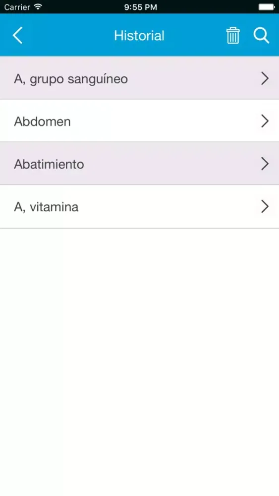 Diccionario médico应用截图