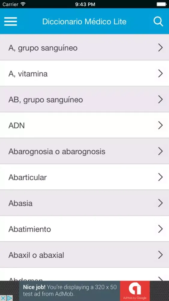 Diccionario Medico Lite স্ক্রিনশট