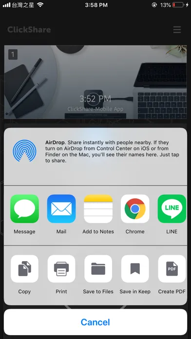 ClickShare Screenshots