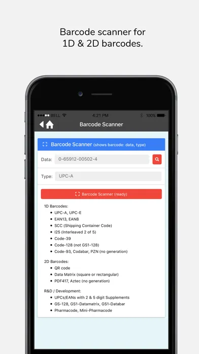 Screenshot di Barcodes!