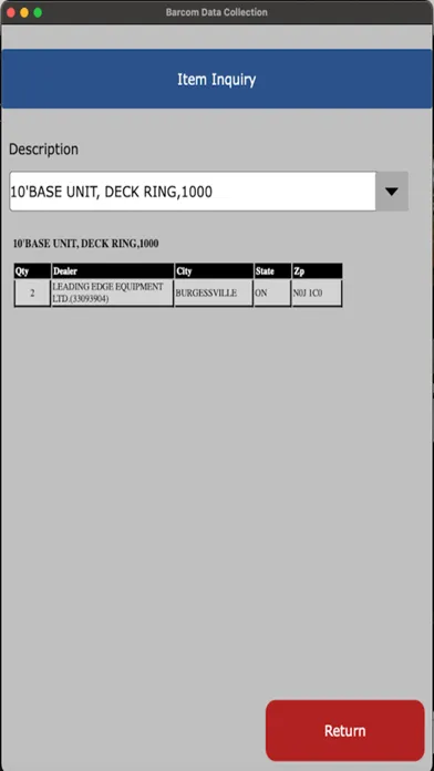 Screenshot di Barcom Data Collection