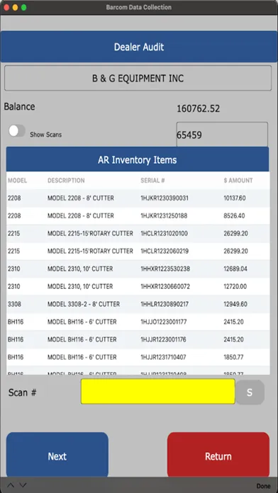 Screenshot di Barcom Data Collection