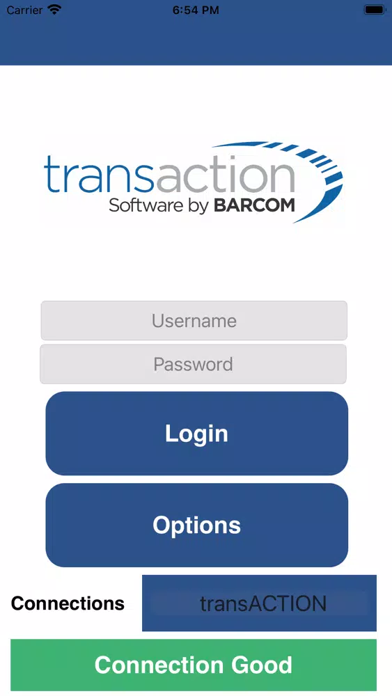 Captures d'écran de Barcom transaction