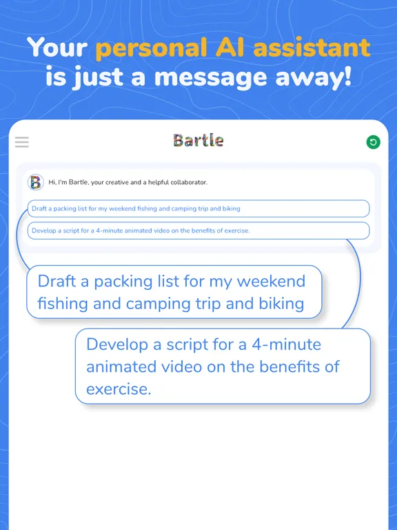 Bartle - AI Assistant iPad  स्क्रीनशॉट