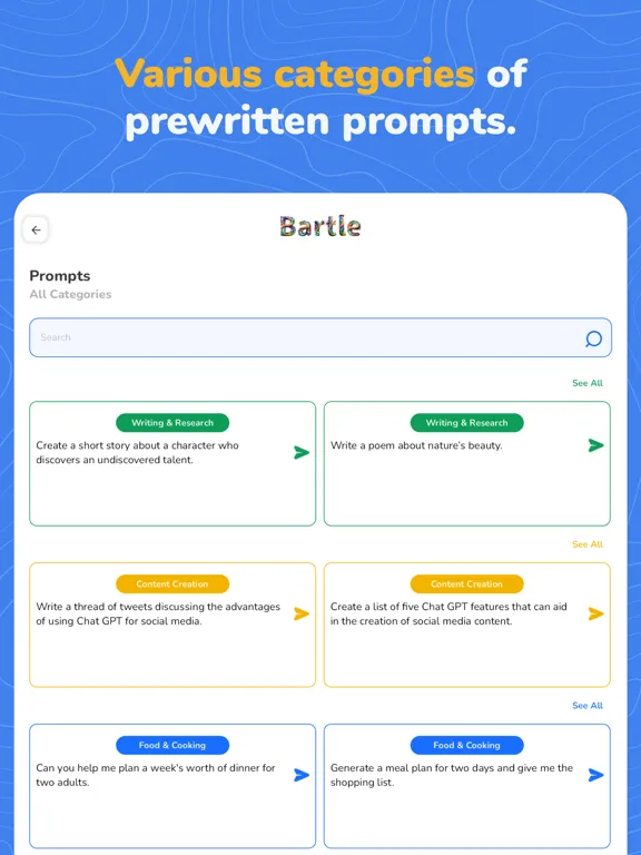 Bartle - AI Assistant iPad  स्क्रीनशॉट