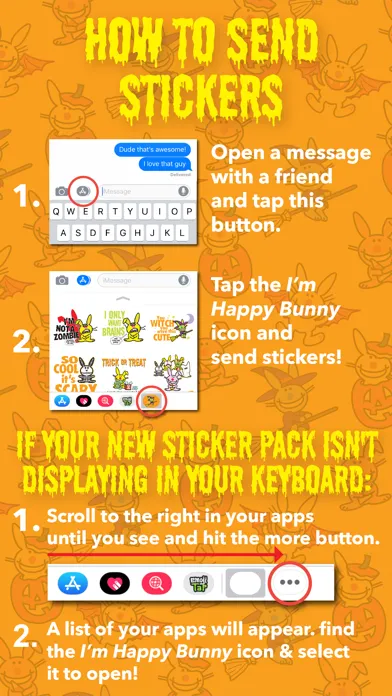 Tangkapan layar It's Happy Bunny: Halloween