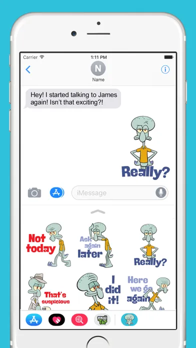 Captures d'écran de Squidward Stickers