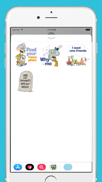 Captures d'écran de Squidward Stickers