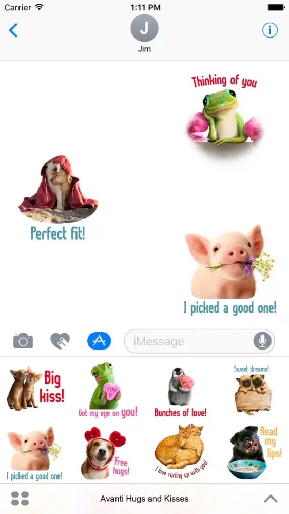 Avanti Hugs and Kisses Stickers Screenshots