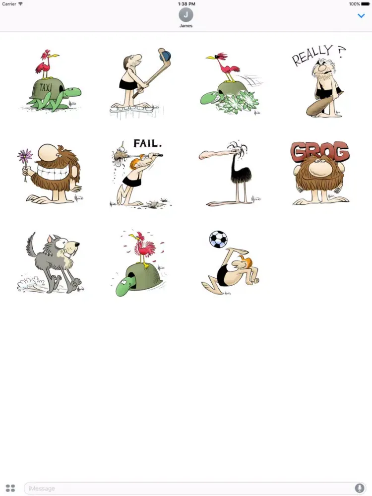 B.C. The Comic Strip Stickers iPad 应用截图