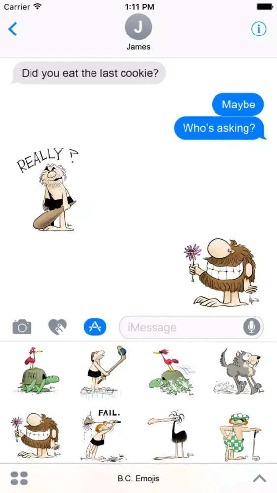 B.C. The Comic Strip Stickers应用截图