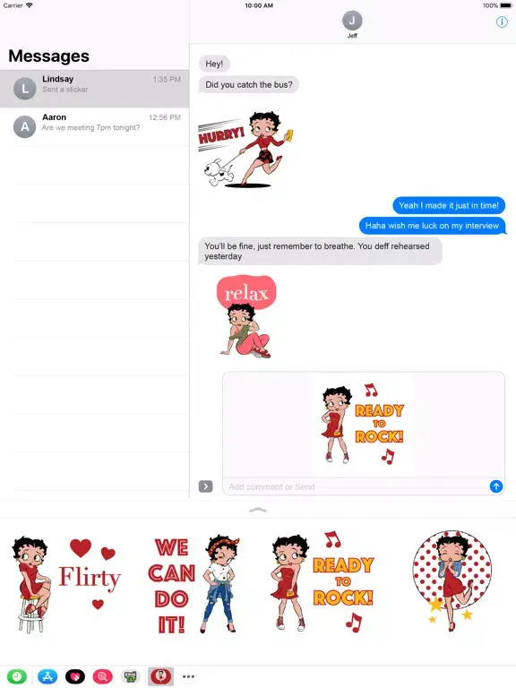Betty Boop Social Butterfly iPad  Screenshots