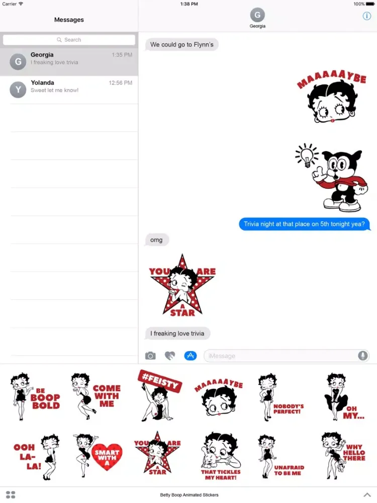 Betty Boop - Betty's Got The Moves iPad  Ekran Görüntüleri