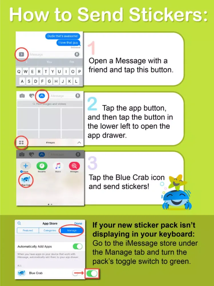 Blue Crab iPad  Screenshots