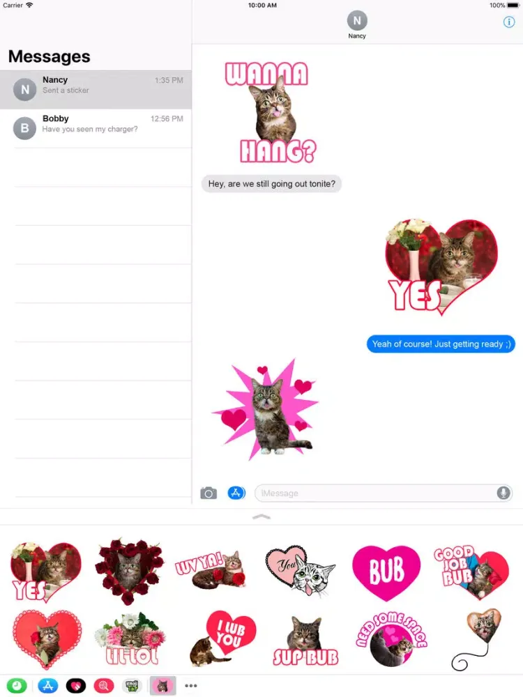 Lil BUB's Lovable Stickers iPad  Screenshots