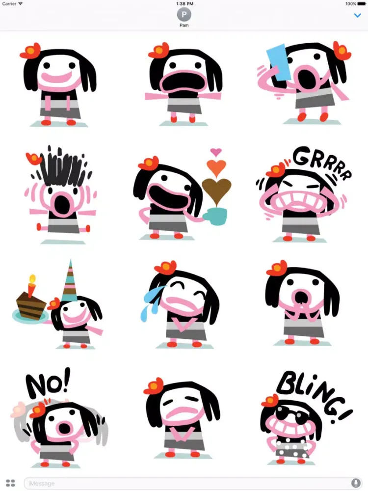 Loud Mouth Stickers iPad 应用截图