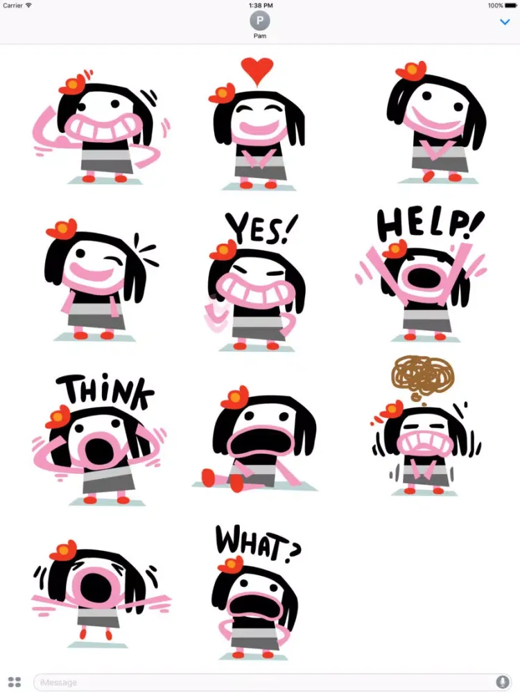Loud Mouth Stickers iPad 应用截图