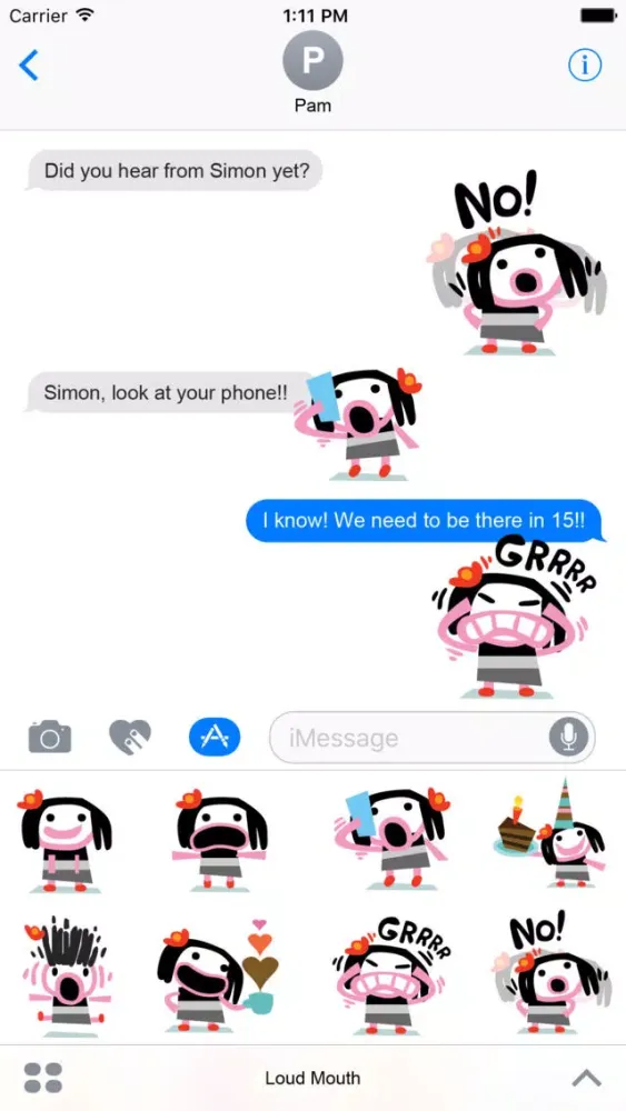 Loud Mouth Stickers应用截图