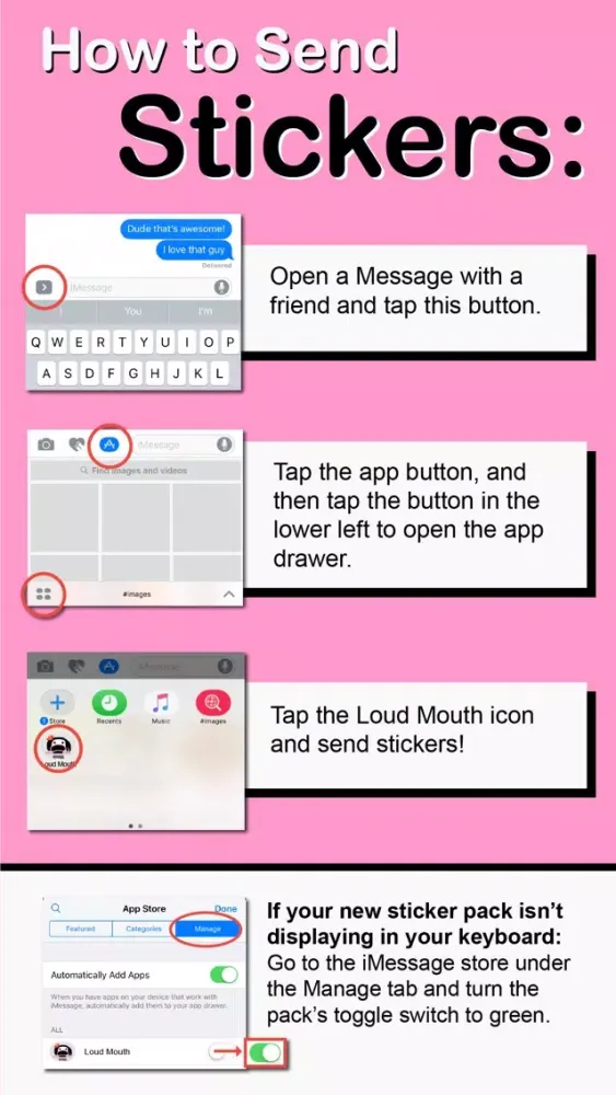 Loud Mouth Stickers应用截图