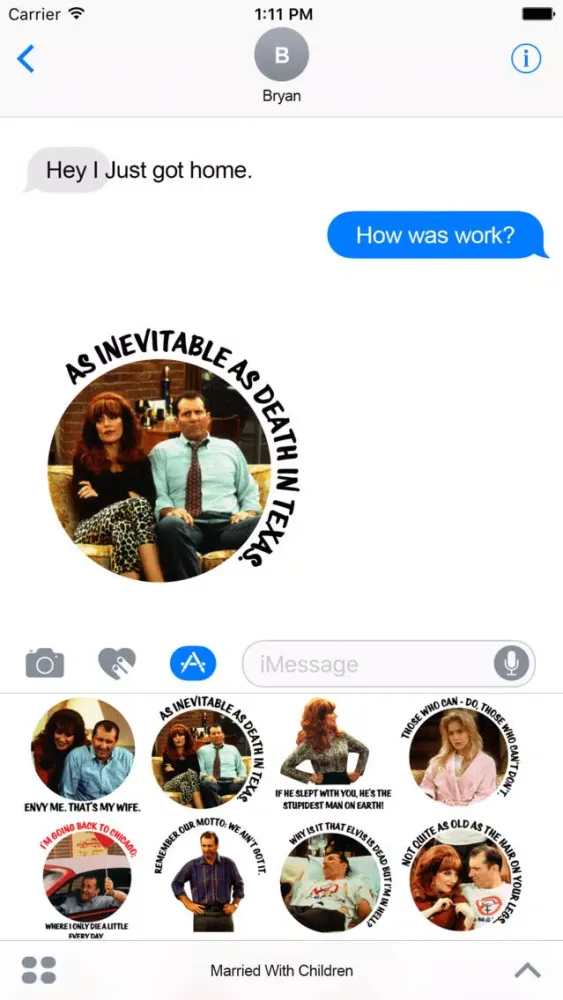 ภาพหน้าจอของ Married With Children It’s a Bundy-ful Life Sticke
