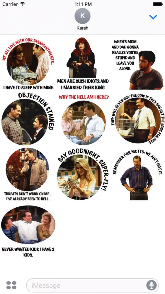 ภาพหน้าจอของ Married With Children It’s a Bundy-ful Life Sticke