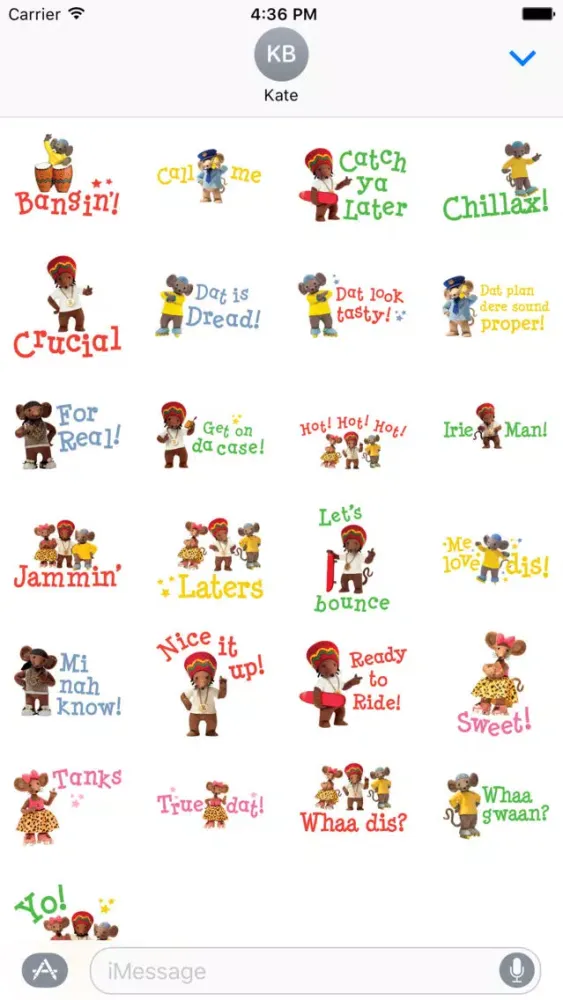 Capturas de pantalla de Rastamouse Stickers
